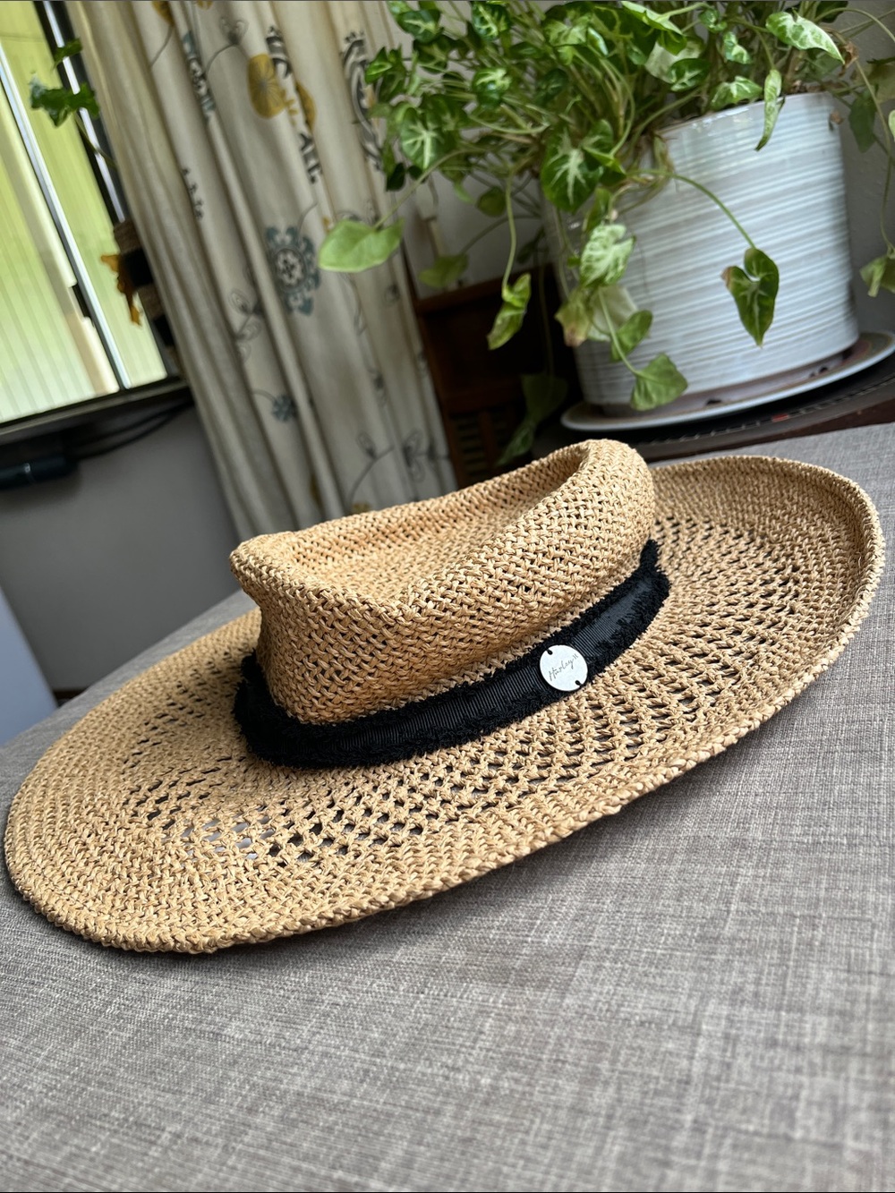 Hurley Santa Rose Straw Wide Brim Sun Hat NWT